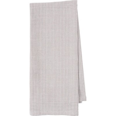 Light Gray Cotton Waffle Weave Kitchen Towel Set of 4