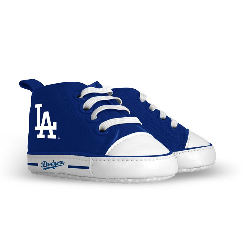 Baby Fanatic Pre-Walkers High-Top Unisex Baby Shoes -  MLB Los Angeles Dodgers, 2 of 6