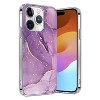 SaharaCase MagSafe Phone Case for iPhone 15 Pro Max Shock Absorbing Purple Marble (CP00474) - 2 of 4