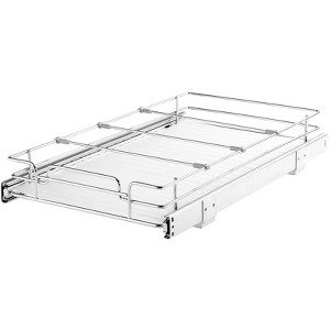 VEVOR 11"W x 21"D Pull Out Cabinet Organizer, Heavy Duty Slide Out Pantry Shelves, Chrome-Plated Steel Roll Out Drawers, Sliding Drawer Storage - 1 of 4