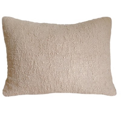 Cotton Beige Boucle Dutch Euro Pillow 28x36