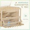 LAOTIES 45" Wooden Hamster Cage,3 Tier Small Animal Habitat with Tray,Ladders,Huts,Seesaws,Water Bottle - 4 of 4