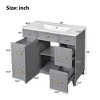 Gulches 36 inch Gray Bathroom Vanity with Sink Top Combo Single Sink Shaker Cabinet Soft Closing Door 3 Drawers - 3 of 4