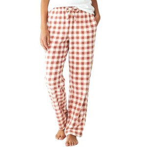 ADR Women's Soft Warm Fleece Pajama Pants, Long Lounge Bottoms - 1 of 3