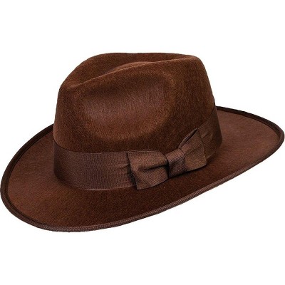 Forum Novelties 1940's Brown Adventurer Fedora Costume Hat Adult