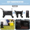 BEAFUP Folding Wagon,Portable Large Capacity Collapsible with Adjustable Handles,All-Terrain 360° Wheels for Camping,Beach,Shopping - 4 of 4