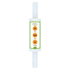 PSBM 10" x 1000' Cast Extended Core Pallet Stretch Wrap Clear Film 4 Rolls 1000 FT - 1 of 1