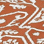 brick red/white