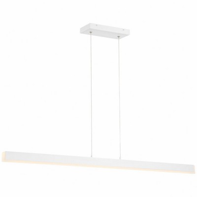 Matte White Aluminum LED Linear Pendant Light