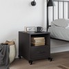 vidaXL Bedside Cabinet Cold-rolled Steel Portable - Black 1 or 2 Pack - 3 of 4