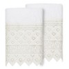 Linum Home Textiles 100% Turkish Cotton AIDEN Embellished Towel Set - 2 of 4