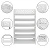 FURNIinspire Shoe Racks Wood 4 Tier Free Standing Shoe Rack Shoe Organizer Multifunctional Shoe Shelf for Entryway, White, 9.44"*24.4"*38.18" - 4 of 4