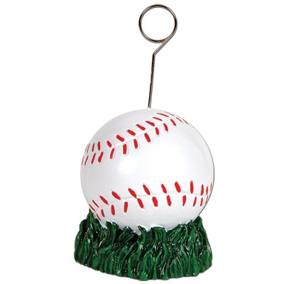 Beistle 6 oz. Baseball Photo/Balloon Holder; 3/Pack 50841