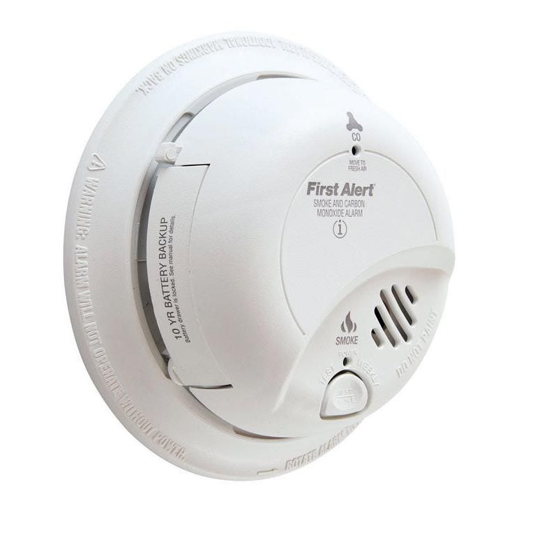 First Alert Electrochemical/Ionization Smoke and Carbon Monoxide Detector, 1 of 2