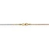 Black Bow Jewelry 1.5mm 14k Tri-Color Gold Diamond Cut Solid Rope Chain Necklace - 4 of 4