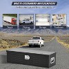 Aluminum Truck Bed Toolbox, Heavy Duty Aluminum Tool Box with Side Handle and Lock Keys, Truck Bed Storage Organizer for Pick Up Truck Rv Trailer - 4 of 4