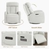 Spruce & Spring Triple Motor Leather Power Swivel Recliner with Adjustable Lumbar - 4 of 4