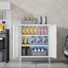 SKRAN Metal Cabinet with Adjustable Shelves, Heavy-Duty Kitchen Storage Cabinet for Bathroom, Bedroom,Living Room & Home Office - 2 of 4