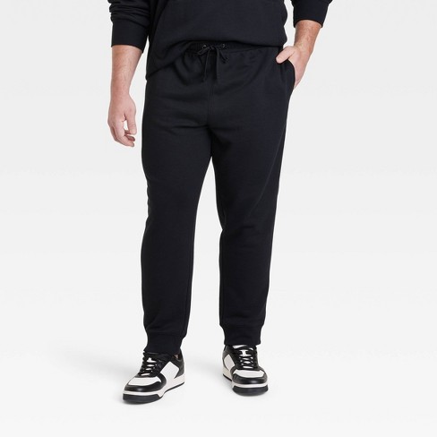 Men's Cotton Fleece Cargo Jogger Pants - All In Motion™ Black Xl : Target