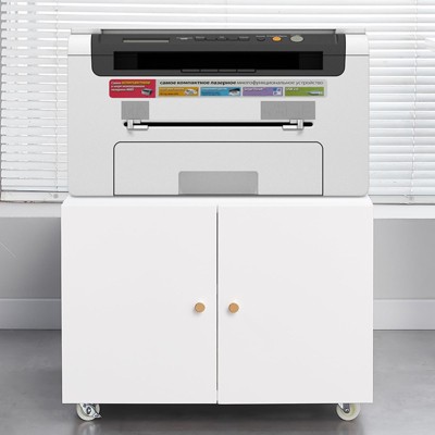 Metal Printer Stand with Storage, Mobile File Cabinet, Rolling Printer Table for Letter/Legal/A4 Size Files, Printer Stand on Wheels
