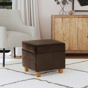 Cole Classics Square Storage Ottoman with Lift Off Top - HomePop - 1 of 4