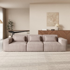 Modular Sectional Sofa Couch,118.12" Cloud Oversized Sofa,Minimalist 3 Seater Sofa Wide Deep Seat Convertible Couches for Living Room - 1 of 4
