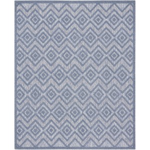 Nourison Versatile Solid Diamond Indoor Outdoor Flatweave Area Rug - 1 of 4