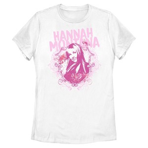 Womens Hannah Montana Pink Emblem Star T Shirt - 1 of 4