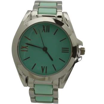 OLIVIA PRATT TWO TONE PASTEL COLORS AND METAL WATCH