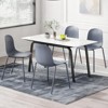 Fontoi Accent Chair, 4PCS Modern Dining Chair with Unupholstered, Kitchen Dining Room Chairs with Armless, Green, 21.26"*20.08"*33.27" - 3 of 4