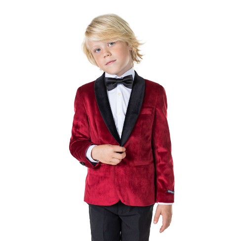 Boys red blazer sale