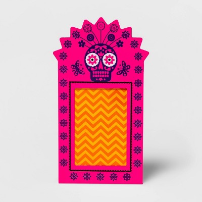 Día de Muertos 4"x6" Pink Wood Frame - Designed with Luis Fitch