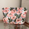 Wrapables Cosmetic Pouch, Makeup and Toiletry Travel Bag, Pink Flower - 4 of 4