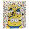Minions Waving Silky Touch Blanket White 50X60 - 2 of 4