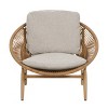 PE Rattan Boho Outdoor Lounge Chair with Deep Seating Cushion, 32" UV Resistant Patio Chair-3irtyhousy - 3 of 4
