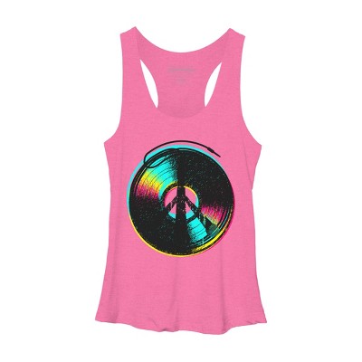 Women's Design By Humans Colors and Music By clingcling Racerback Tank Top