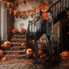 Yescom 7 Ft Scary Animated Pumpkin with Vulture & Owl Skeleton Halloween Decorations Party 2025 Black - 2 of 4