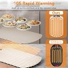 Kismile Warming Mat for Food, 3/7 Temp Settings, Childproof Lock, Rollable Portable Food Warming Mat, Ideal for Gatherings, Parties, Food Warmer - 3 of 4