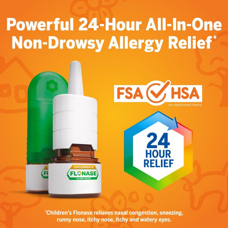 Flonase Children&#39;s Allergy Relief Nasal Spray - Fluticasone Propionate - 72 sprays - 0.38 fl oz, 6 of 11