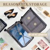 YONWAY Hardside Luggage Sets,3 pcs Spinner Suitcase,ABS Lightweight Suitcase,Carry on Suitcase,with Cup Holder & USB Port & Phone Holder - 2 of 4