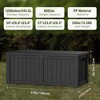 Sersper 120 Gal Outdoor Resin Deck Box and Bench, Multipurpose Storage Container for Patio and Garden - 4 of 4