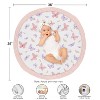 Sweet Jojo Designs Girl Baby Tummy Time Playmat Butterfly Blush Pink and Purple - 4 of 4