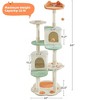Yaheetech 65 Inch Tall Cat Paw-Shaped Play Tower with Natural Sisal, Beige - 3 of 4