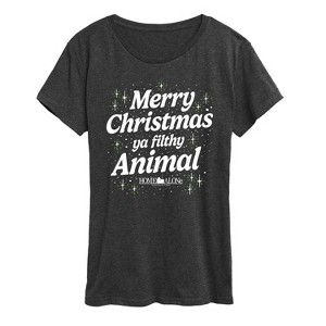 Women's - Home Alone - Merry Christmas Filthy Animal Short Sleeve Graphic T-Shirt - 1 of 4