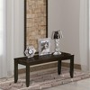 East West Furniture,Lynfield Dining Bench with Wood Seat in Cappuccino Finish - 2 of 3