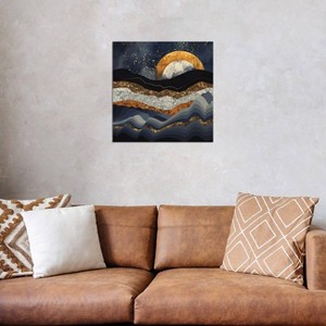 iCanvas Metallic Mountains by SpaceFrog Designs Canvas Print Wall Art - 1 of 3