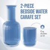 American Atelier Bedside 28 oz Water Carafe with Tumbler/Lid - 2 of 4