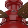 Hunter 52" Mill Valley Lighted Ceiling Fan Barn Red Finish - Industrial Rustic Design with LED Light Kit Included - 4 of 4