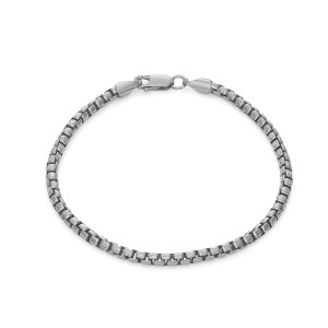 Giorgio Di Vicenza Sterling Silver 3.3mm Box Chain Bracelet - 1 of 1