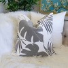PAGED 20" Square Accent Pillow, Bed Pillow with Leaf Pattern and Removable Cover, Decorative Throw Pillow for Bed, Sofa - 2 of 4